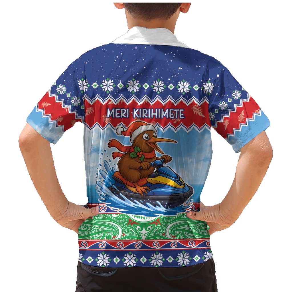 New Zealand Christmas Family Matching Mermaid Dress and Hawaiian Shirt Funny Jet Ride Kiwi Xmas - Aussie Hoodie