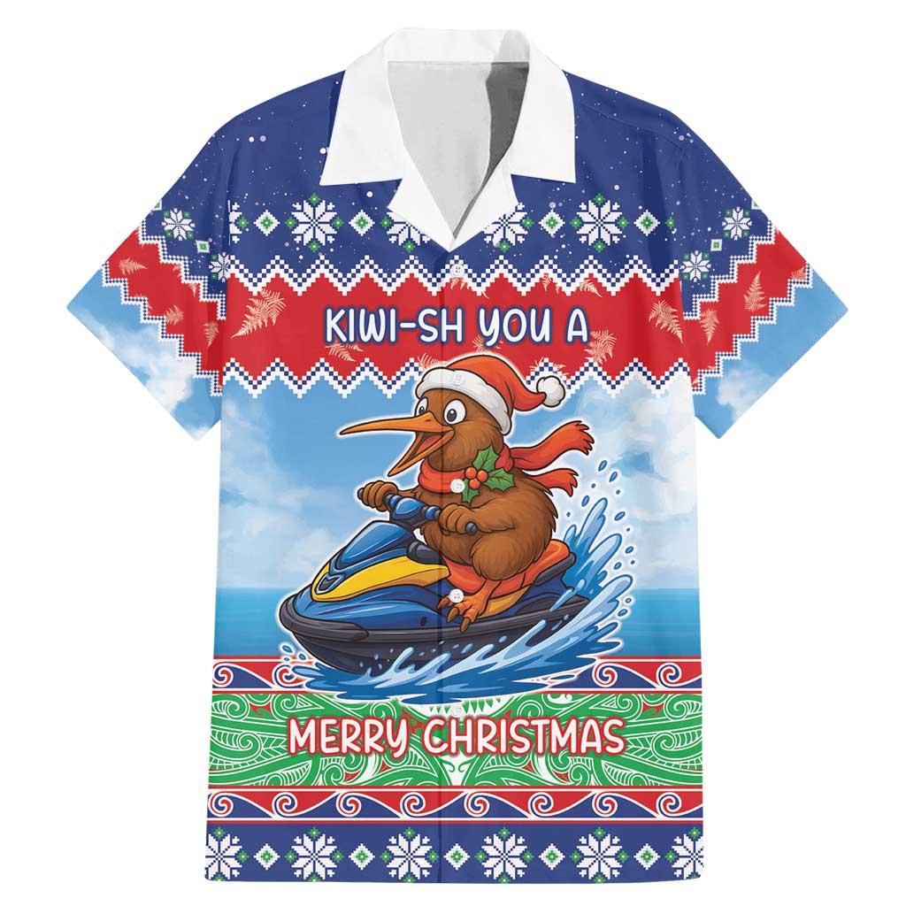 New Zealand Christmas Family Matching Mermaid Dress and Hawaiian Shirt Funny Jet Ride Kiwi Xmas - Aussie Hoodie
