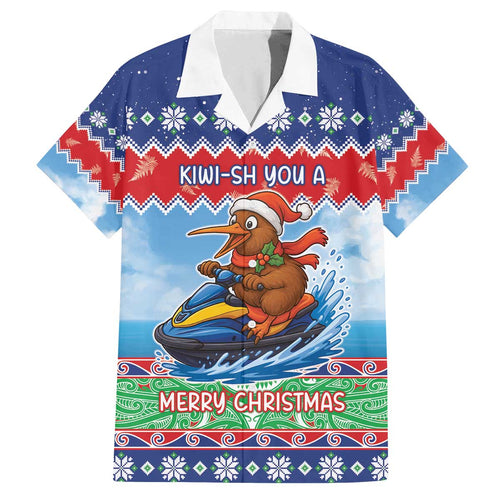 New Zealand Christmas Family Matching Off The Shoulder Long Sleeve Dress and Hawaiian Shirt Funny Jet Ride Kiwi Xmas - Aussie Hoodie