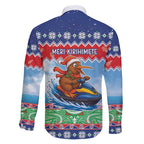 New Zealand Christmas Family Matching Off Shoulder Short Dress and Hawaiian Shirt Funny Jet Ride Kiwi Xmas - Aussie Hoodie