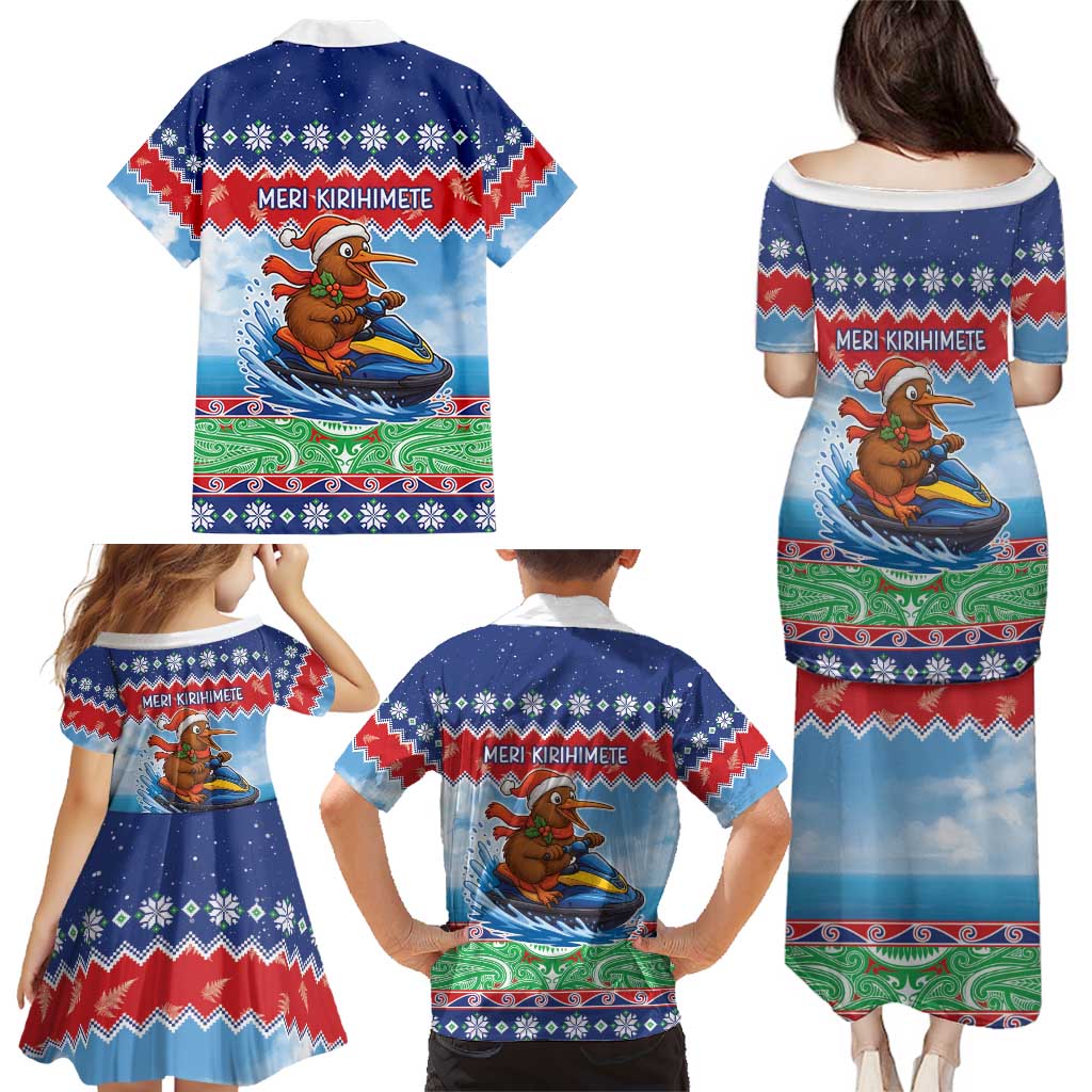 New Zealand Christmas Family Matching Puletasi and Hawaiian Shirt Funny Jet Ride Kiwi Xmas - Aussie Hoodie
