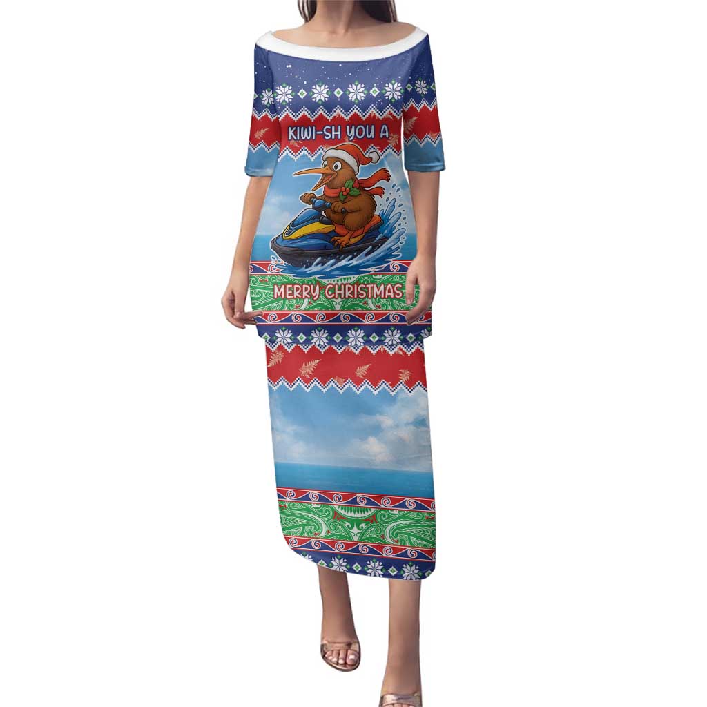 New Zealand Christmas Family Matching Puletasi and Hawaiian Shirt Funny Jet Ride Kiwi Xmas - Aussie Hoodie