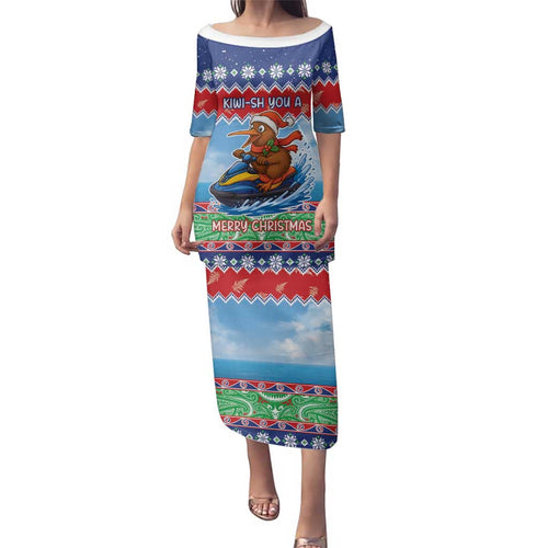 New Zealand Christmas Family Matching Puletasi and Hawaiian Shirt Funny Jet Ride Kiwi Xmas - Aussie Hoodie