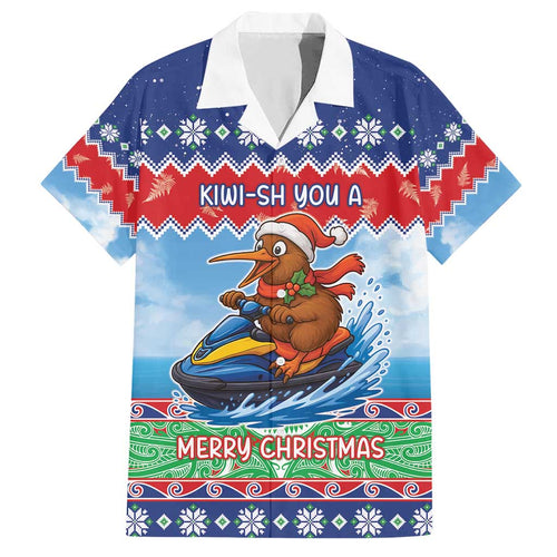New Zealand Christmas Family Matching Short Sleeve Bodycon Dress and Hawaiian Shirt Funny Jet Ride Kiwi Xmas - Aussie Hoodie