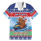 New Zealand Christmas Family Matching Summer Maxi Dress and Hawaiian Shirt Funny Jet Ride Kiwi Xmas - Aussie Hoodie