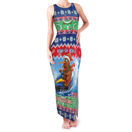 New Zealand Christmas Family Matching Tank Maxi Dress and Hawaiian Shirt Funny Jet Ride Kiwi Xmas - Aussie Hoodie