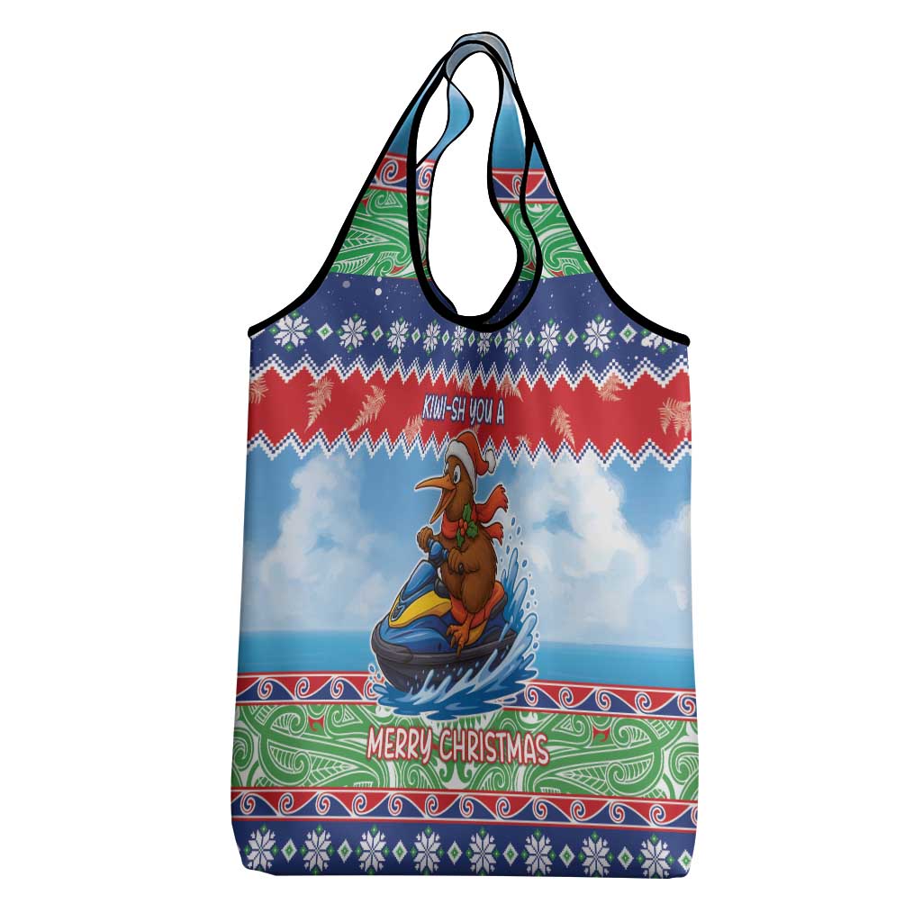 New Zealand Christmas Grocery Bag Funny Jet Ride Kiwi Xmas - Aussie Hoodie