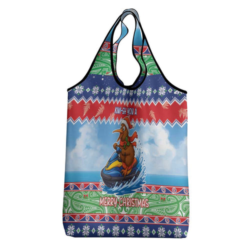New Zealand Christmas Grocery Bag Funny Jet Ride Kiwi Xmas - Aussie Hoodie