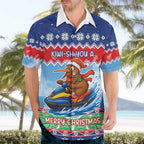 New Zealand Christmas Hawaiian Shirt Funny Jet Ride Kiwi Xmas - Aussie Hoodie