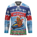 New Zealand Christmas Hockey Jersey Funny Jet Ride Kiwi Xmas - Aussie Hoodie
