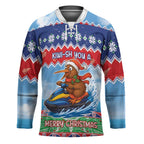 New Zealand Christmas Hockey Jersey Funny Jet Ride Kiwi Xmas - Aussie Hoodie