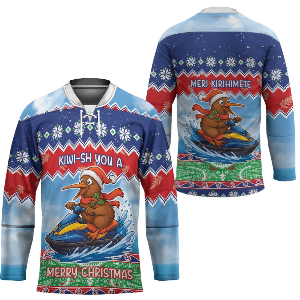 New Zealand Christmas Hockey Jersey Funny Jet Ride Kiwi Xmas - Aussie Hoodie