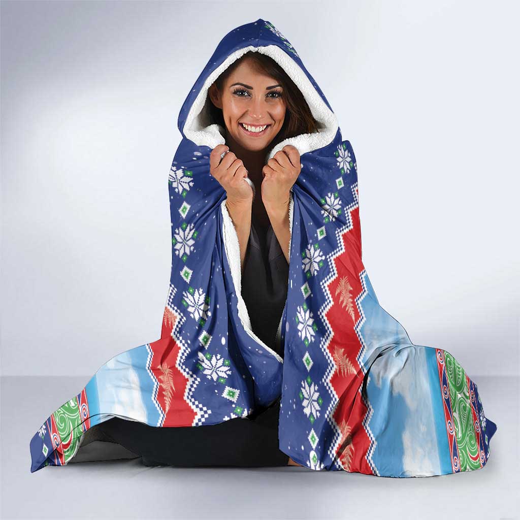 New Zealand Christmas Hooded Blanket Funny Jet Ride Kiwi Xmas - Aussie Hoodie
