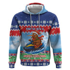 New Zealand Christmas Hoodie Funny Jet Ride Kiwi Xmas - Aussie Hoodie