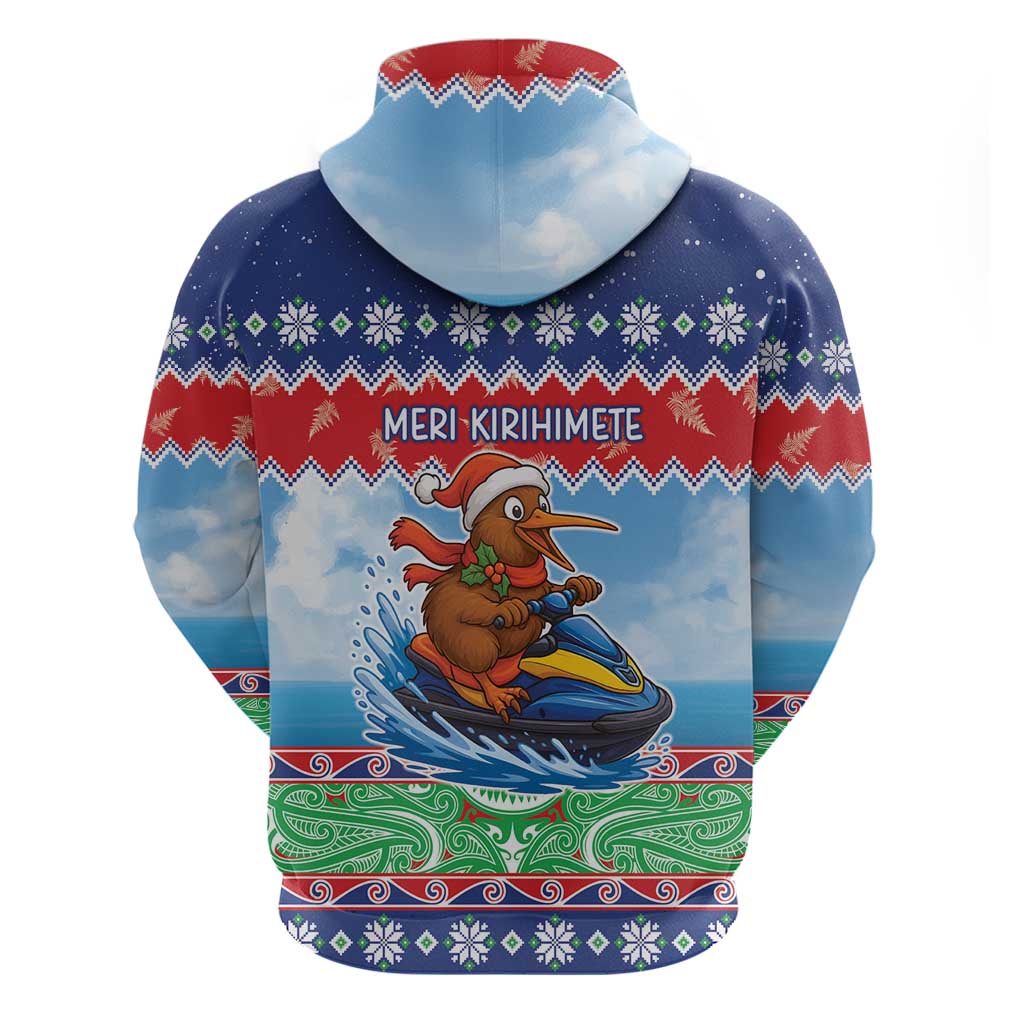 New Zealand Christmas Hoodie Funny Jet Ride Kiwi Xmas - Aussie Hoodie