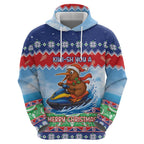 New Zealand Christmas Hoodie Funny Jet Ride Kiwi Xmas - Aussie Hoodie