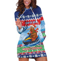 New Zealand Christmas Hoodie Dress Funny Jet Ride Kiwi Xmas - Aussie Hoodie