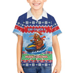 New Zealand Christmas Kid Hawaiian Shirt Funny Jet Ride Kiwi Xmas - Aussie Hoodie