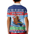 New Zealand Christmas Kid Polo Shirt Funny Jet Ride Kiwi Xmas - Aussie Hoodie