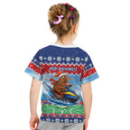New Zealand Christmas Kid T Shirt Funny Jet Ride Kiwi Xmas - Aussie Hoodie