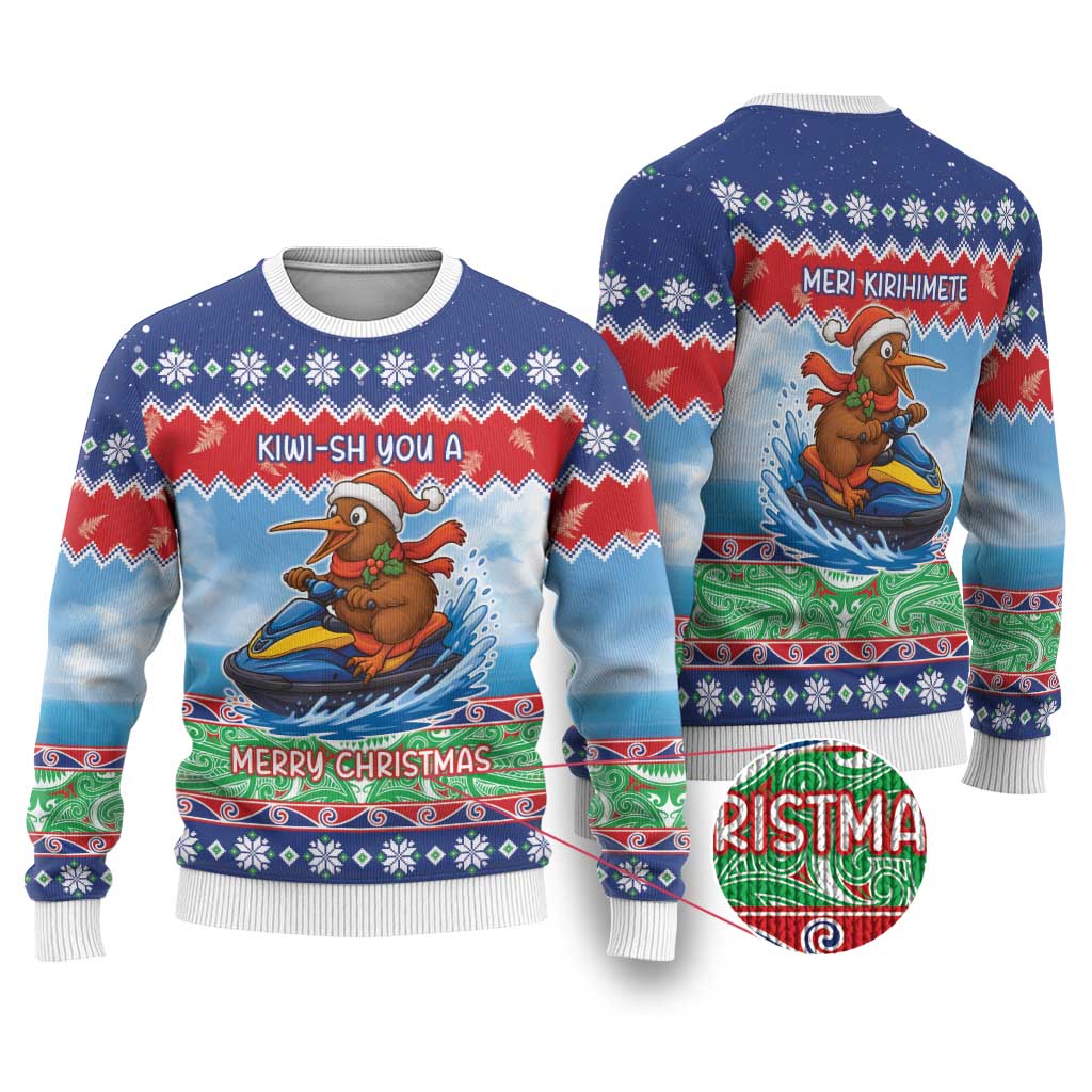 New Zealand Christmas Ugly Christmas Sweater Funny Jet Ride Kiwi Xmas - Aussie Hoodie