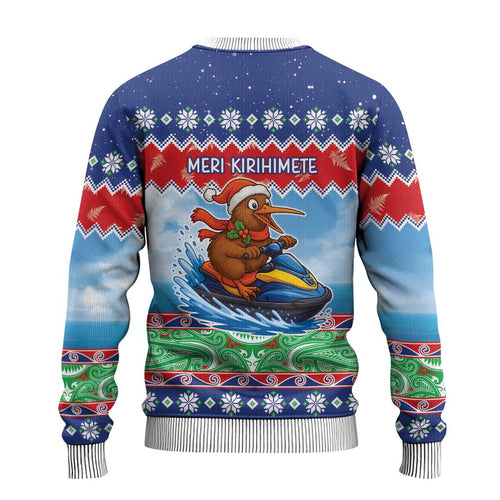 New Zealand Christmas Ugly Christmas Sweater Funny Jet Ride Kiwi Xmas - Aussie Hoodie