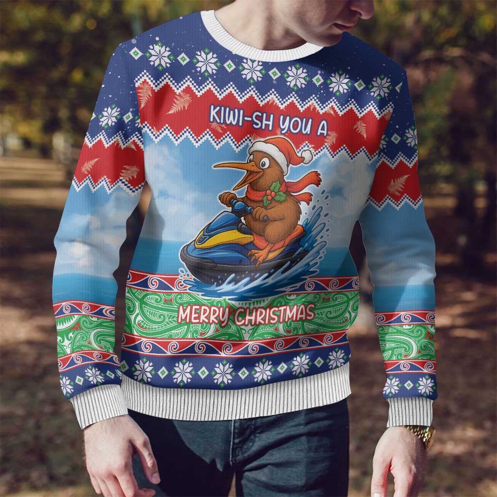 New Zealand Christmas Ugly Christmas Sweater Funny Jet Ride Kiwi Xmas - Aussie Hoodie