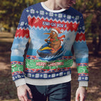 New Zealand Christmas Ugly Christmas Sweater Funny Jet Ride Kiwi Xmas - Aussie Hoodie