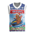 New Zealand Christmas Knitted V-Neck Vest Funny Jet Ride Kiwi Xmas - Aussie Hoodie