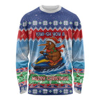 New Zealand Christmas Long Sleeve Shirt Funny Jet Ride Kiwi Xmas - Aussie Hoodie