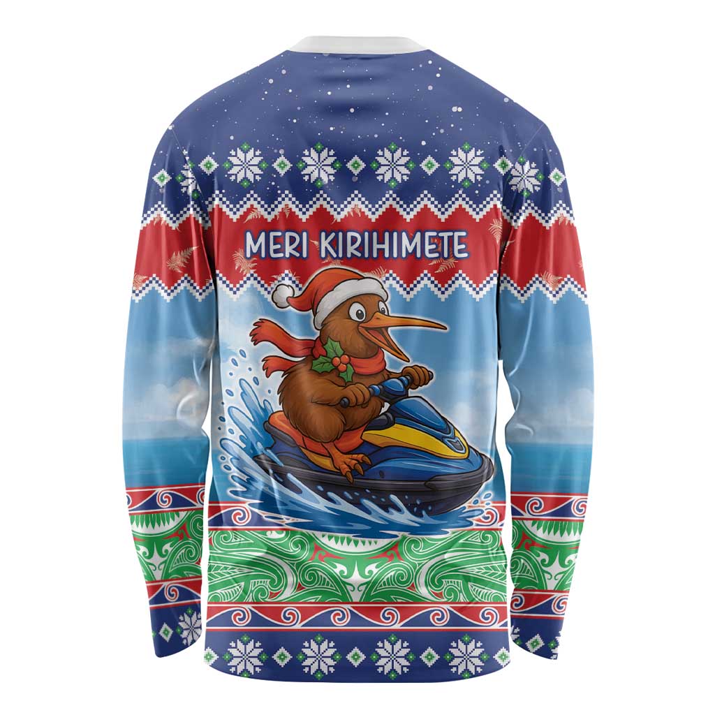 New Zealand Christmas Long Sleeve Shirt Funny Jet Ride Kiwi Xmas - Aussie Hoodie