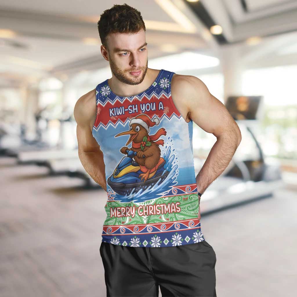 New Zealand Christmas Men Tank Top Funny Jet Ride Kiwi Xmas - Aussie Hoodie