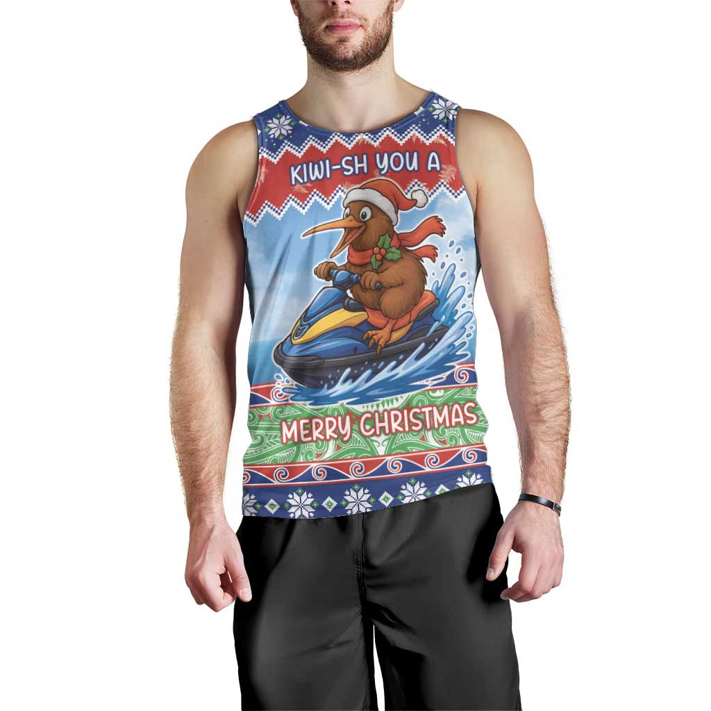 New Zealand Christmas Men Tank Top Funny Jet Ride Kiwi Xmas - Aussie Hoodie