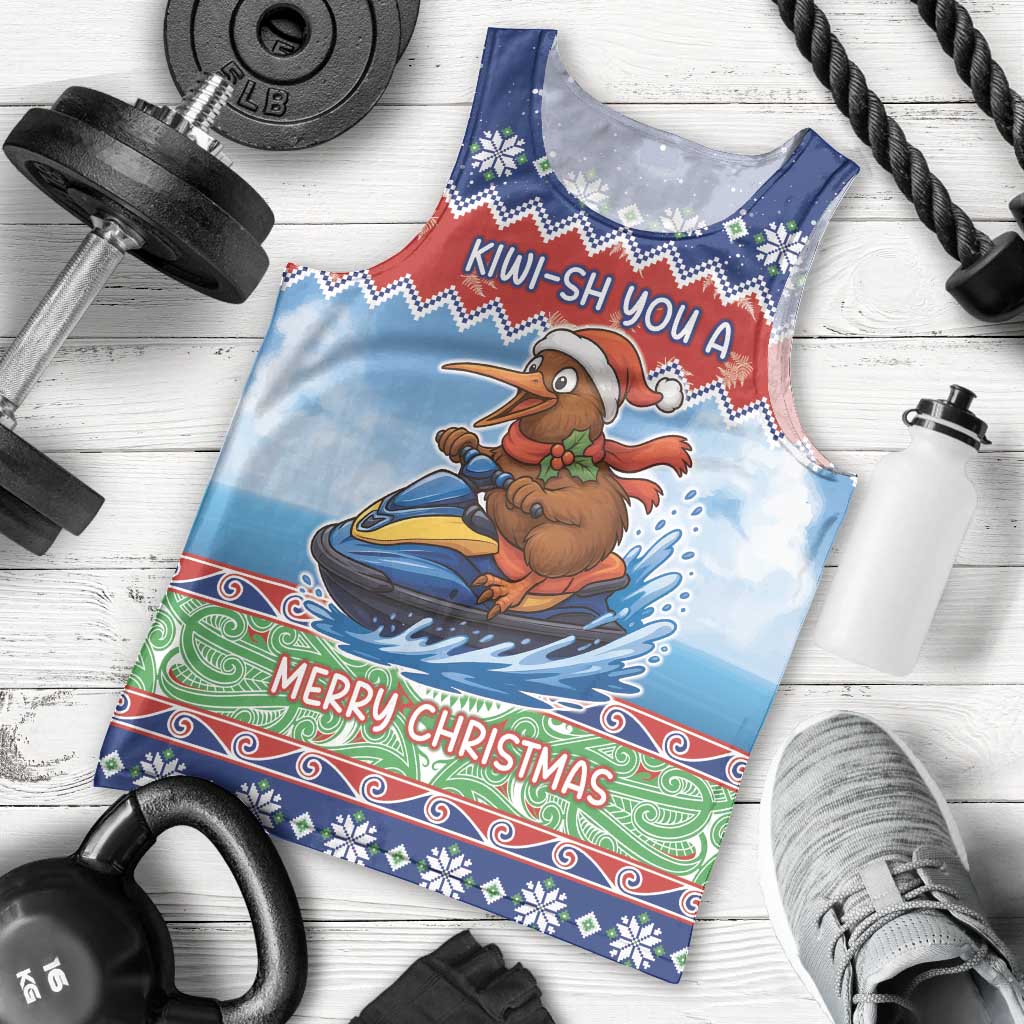 New Zealand Christmas Men Tank Top Funny Jet Ride Kiwi Xmas - Aussie Hoodie