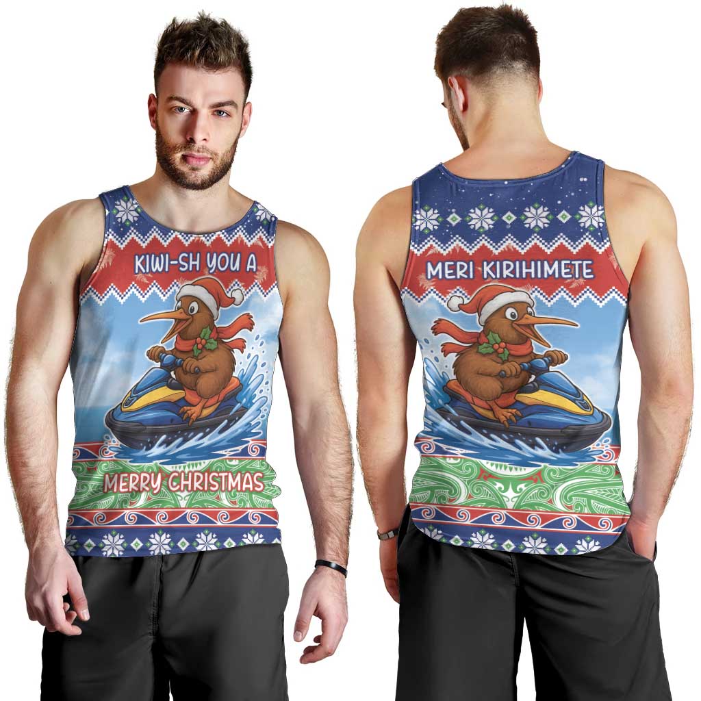 New Zealand Christmas Men Tank Top Funny Jet Ride Kiwi Xmas - Aussie Hoodie