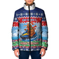 New Zealand Christmas Padded Jacket Funny Jet Ride Kiwi Xmas - Aussie Hoodie