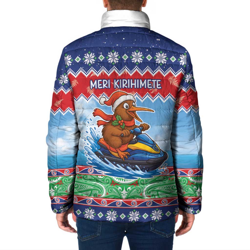 New Zealand Christmas Padded Jacket Funny Jet Ride Kiwi Xmas - Aussie Hoodie