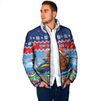 New Zealand Christmas Padded Jacket Funny Jet Ride Kiwi Xmas - Aussie Hoodie