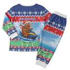 New Zealand Christmas Pajama Set Funny Jet Ride Kiwi Xmas - Aussie Hoodie