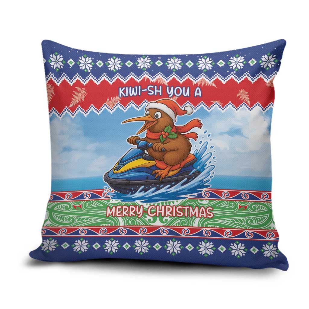 New Zealand Christmas Pillow Cover Funny Jet Ride Kiwi Xmas - Aussie Hoodie