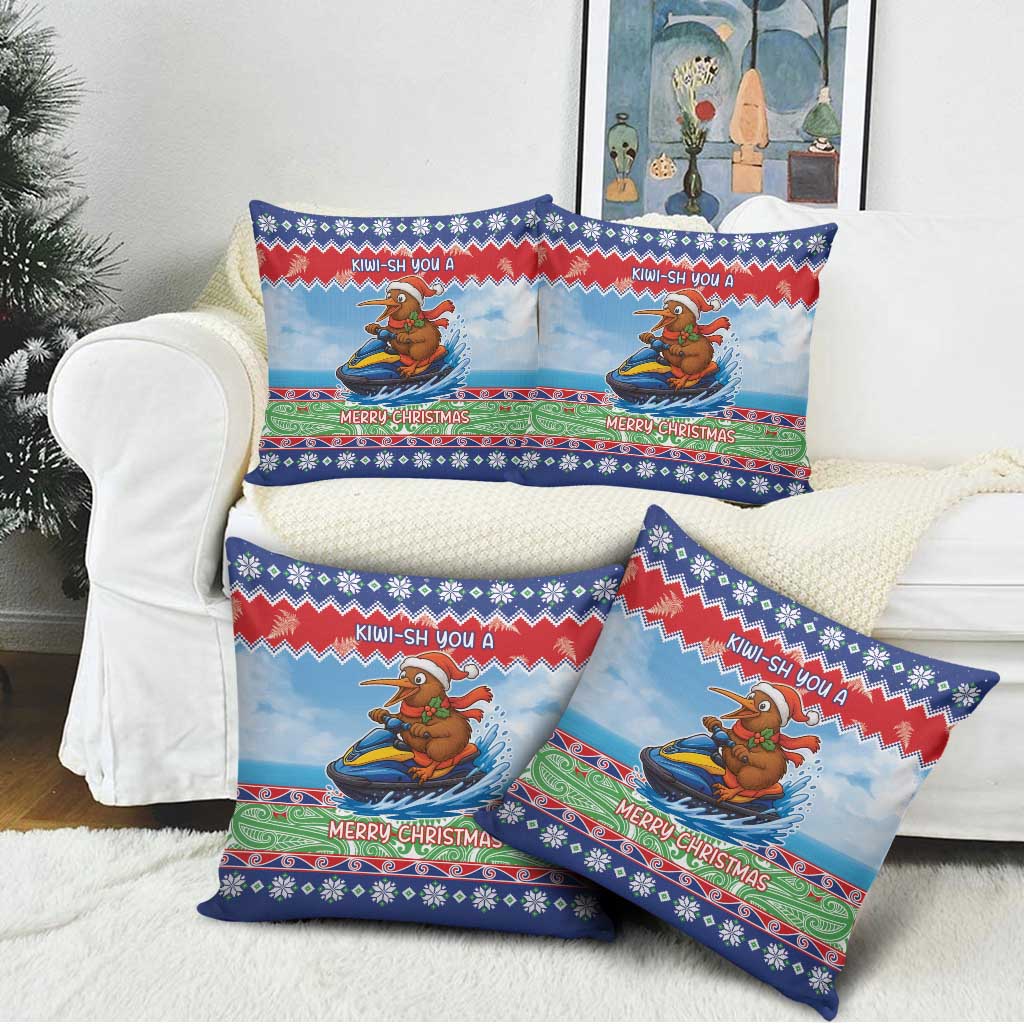 New Zealand Christmas Pillow Cover Funny Jet Ride Kiwi Xmas - Aussie Hoodie