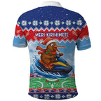New Zealand Christmas Polo Shirt Funny Jet Ride Kiwi Xmas - Aussie Hoodie
