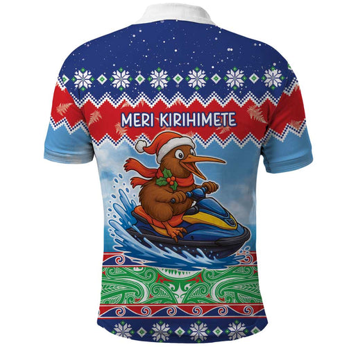New Zealand Christmas Polo Shirt Funny Jet Ride Kiwi Xmas - Aussie Hoodie