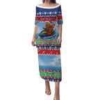 New Zealand Christmas Puletasi Funny Jet Ride Kiwi Xmas - Aussie Hoodie