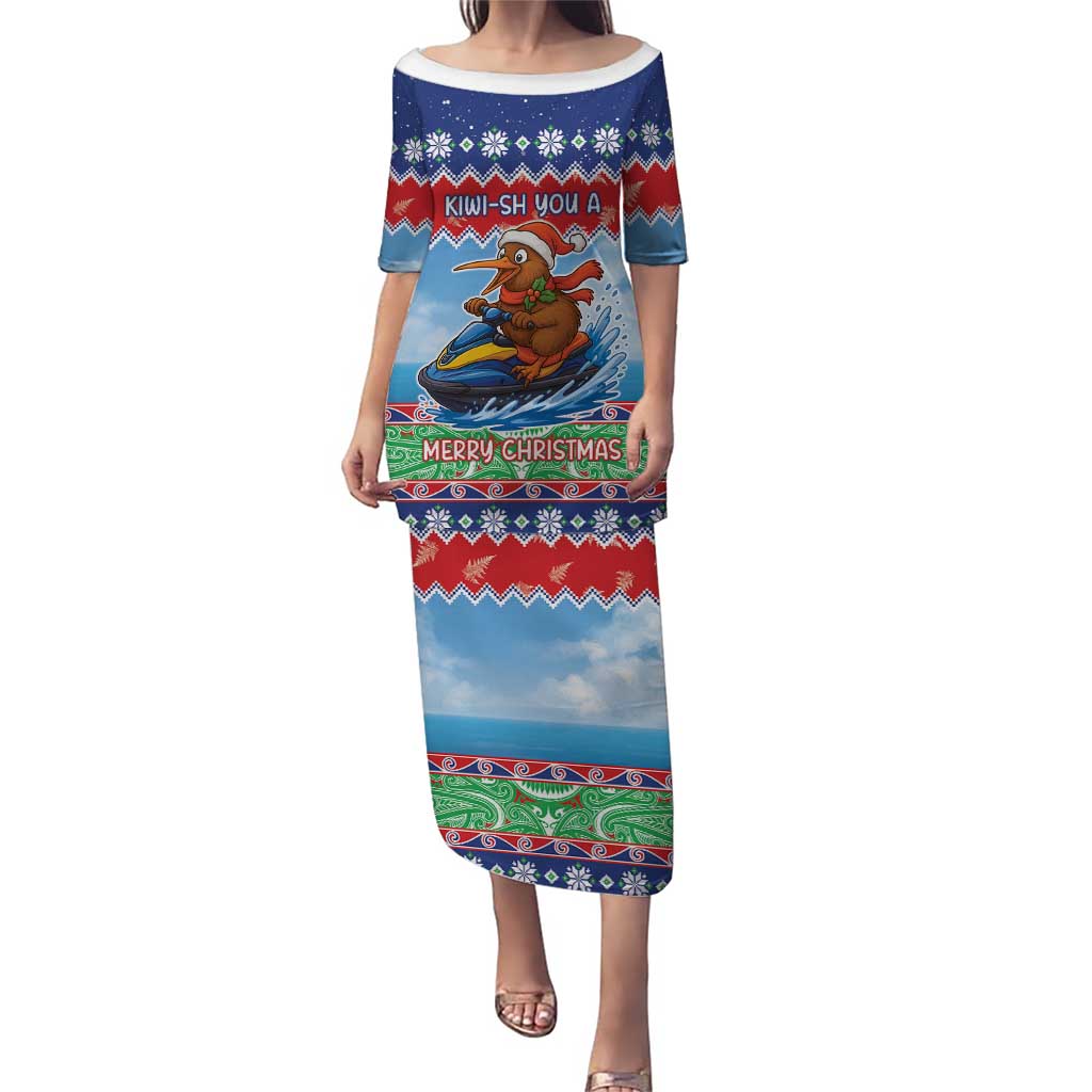New Zealand Christmas Puletasi Funny Jet Ride Kiwi Xmas - Aussie Hoodie