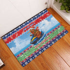 New Zealand Christmas Rubber Doormat Funny Jet Ride Kiwi Xmas - Aussie Hoodie