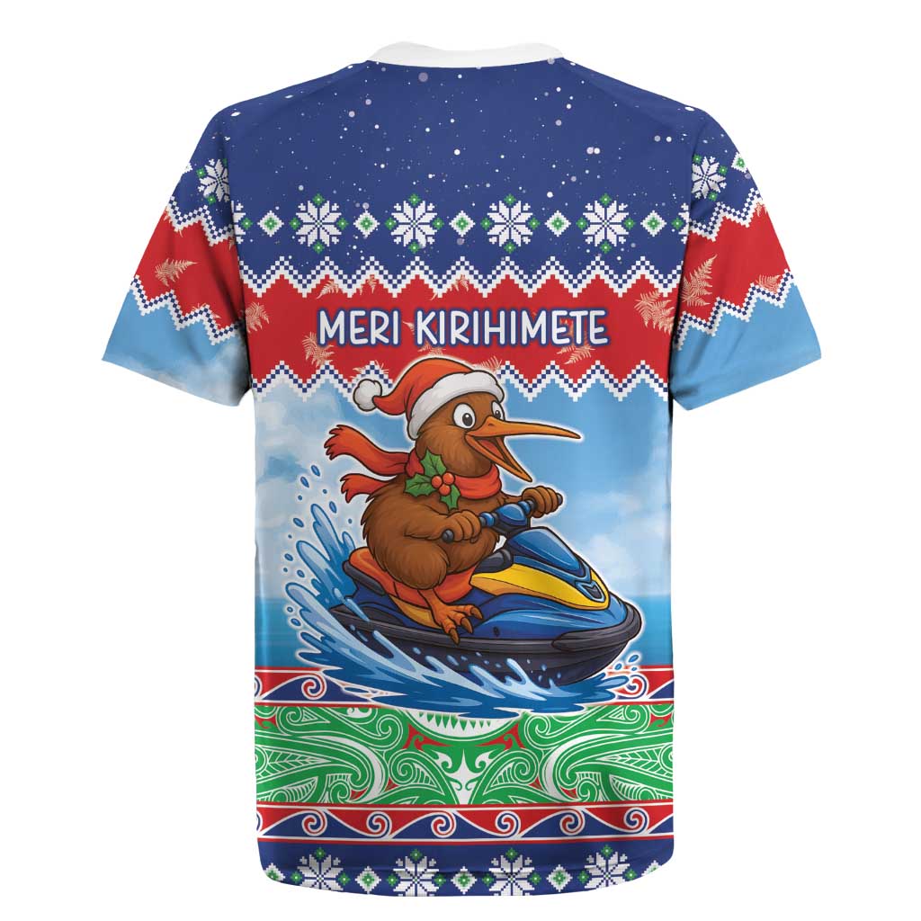 New Zealand Christmas Rugby Jersey Funny Jet Ride Kiwi Xmas - Aussie Hoodie