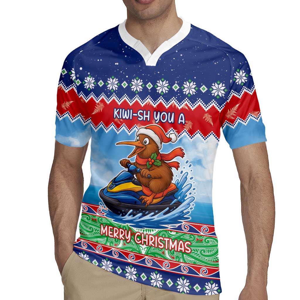 New Zealand Christmas Rugby Jersey Funny Jet Ride Kiwi Xmas - Aussie Hoodie