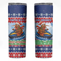 New Zealand Christmas Skinny Tumbler Funny Jet Ride Kiwi Xmas - Aussie Hoodie