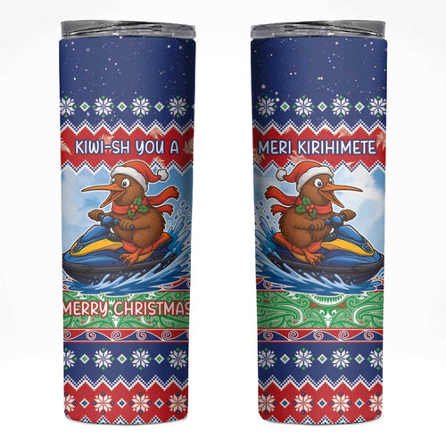 New Zealand Christmas Skinny Tumbler Funny Jet Ride Kiwi Xmas - Aussie Hoodie